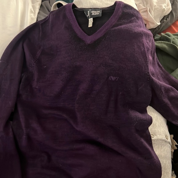 Armani jeans purple size small men